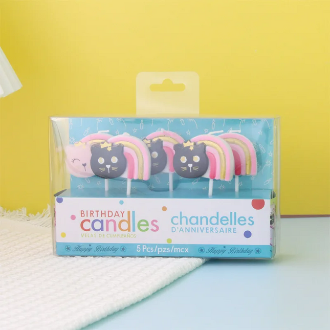 birthday candles cute animals shape