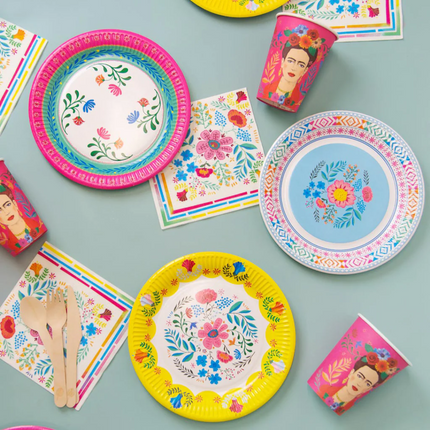 paper plates with boho design