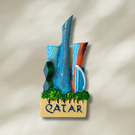 Qatar downtown showing fridge magnet