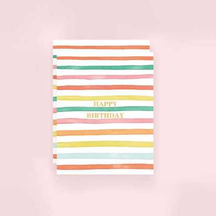 Happy birthday greeting cards in golden letter