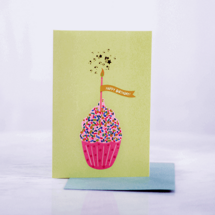 cupcake design greeting cards