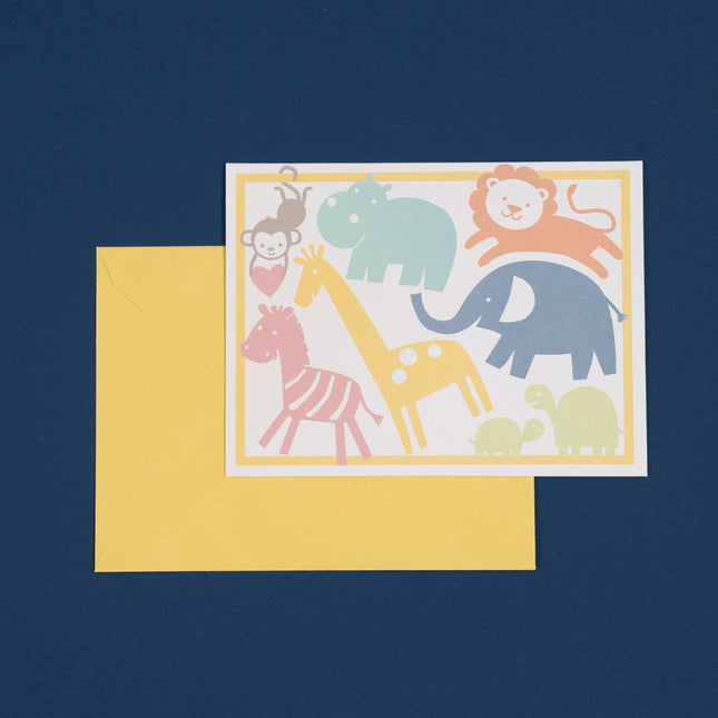 Greeting Card-Animals | بطاقة بتصميم جميل
