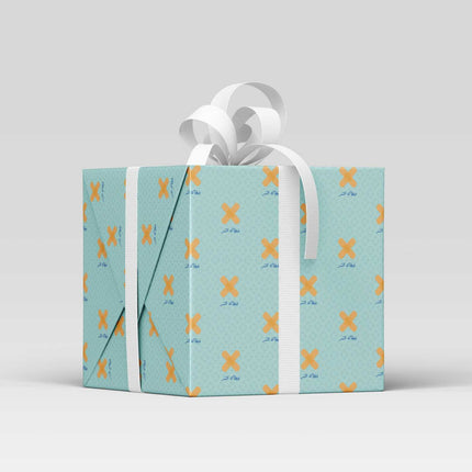 get well soon wrapping paper with bandied illustration- gifts by fatma wrapping paper