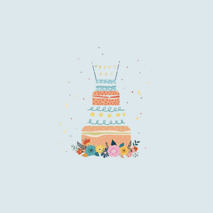 birthday greeting cards with cake design