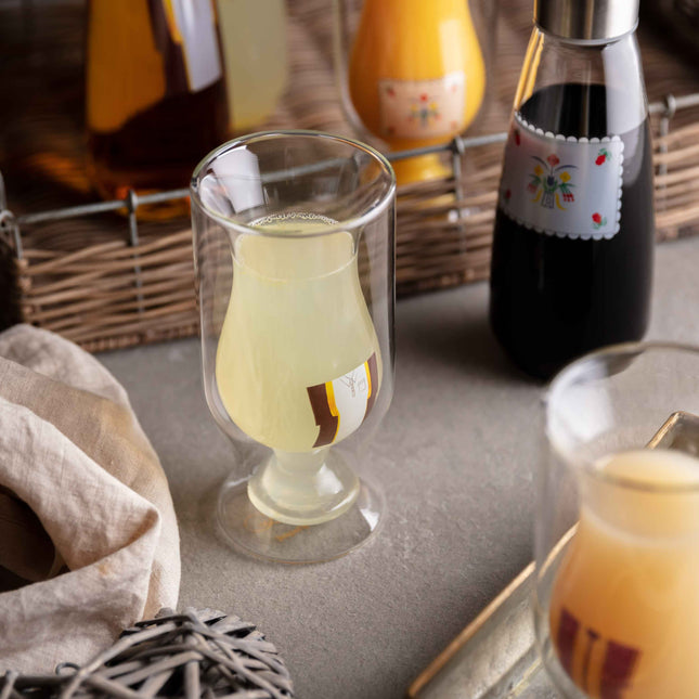 juice glass with bisht design |  طقم أكواب للعصير