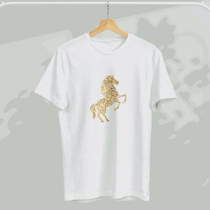 Arabic Calligraphy Horse T-Shirt | تيشيرت الخيل بالخط العربي - By Fatma