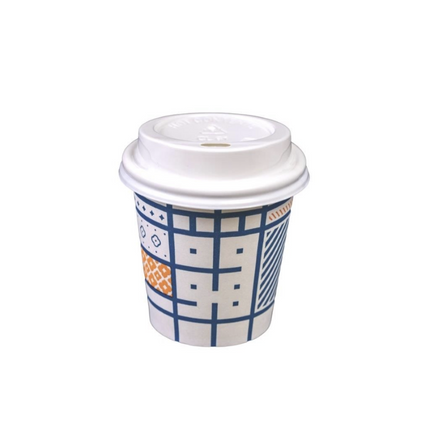 patterned paper cup