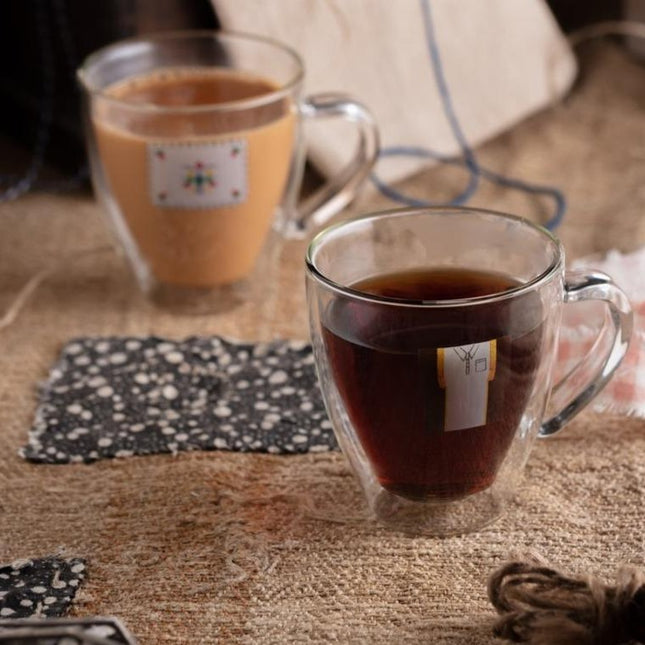 Glass Coffee Mug | كوب قهوة زجاجي - By Fatma