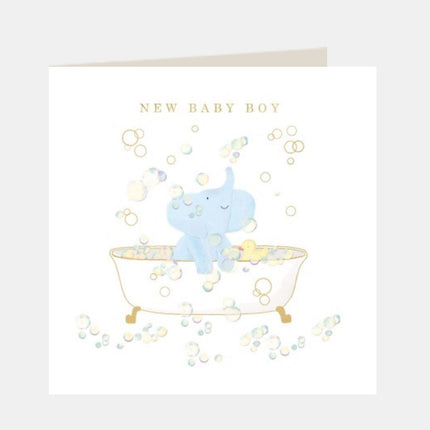 Greeting Card (New Baby Boy Elephant) - By Fatma