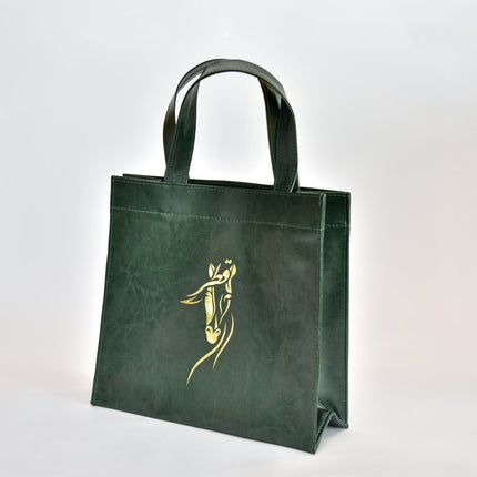 Arabian Horse green Leather Bags | شنطة جلدية بتصميم الخيل - Byfatma
