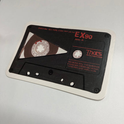 old cassette design post card 