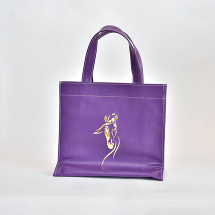 Arabian Horse purple Leather Bags | شنطة جلدية بتصميم الخيل - Byfatma