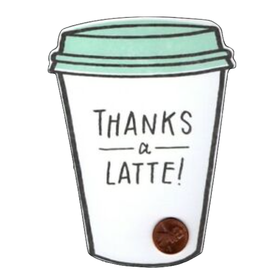 Thanks a Latte Greeting Card
