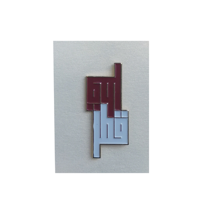 Qatar pin with arabic text