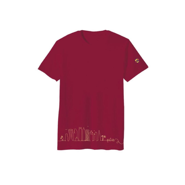 Qatar Souvenir T-Shirt - Skyline | تيشيرت سماء قطر - هدية تذكاريه - By Fatma